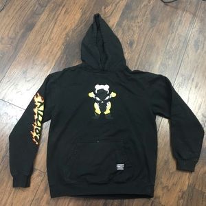Marvel GRiZZLY ghost rider black hoodie large